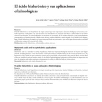 El ácido hialurónico y sus aplicaciones oftalmológicas