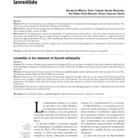 Tratamiento de la oftalmopatía distiroidea con lanreótido