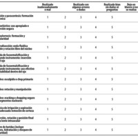Tabla 1. Objective Structured Assessment of Cataract Surgical Skill (OSACCS)
